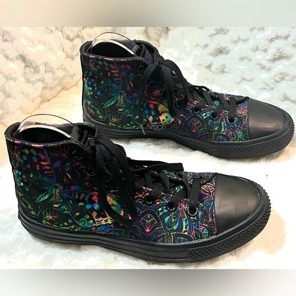 Shoes - RAAD Black Multicolor Lace up High Top Sneakers Women’s size 7.5W Men’s size 6M